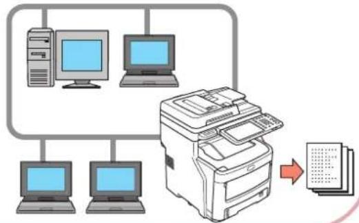 OKI MC770 - Verwenden des Geräts als Netzwerkdrucker - 1