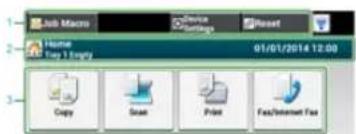 OKI MB562dnw - Home-Bildschirm - 1