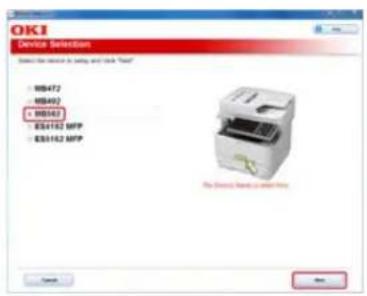 OKI MB562dnw - Registrieren einer E-Mail Adresse - 4