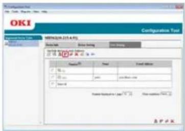OKI MB562dnw - Löchen einer E-Mailadresse - 5