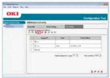 OKI MB562dnw - Löschen einer E-Mail Adresse - 5