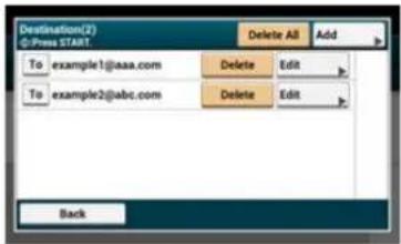 OKI MB562dnw - Address No. | Group No. | Press START. - 3