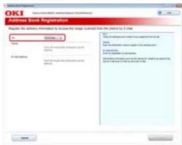 OKI MB562dnw - Registrieren einer E-Mail Adresse - 9