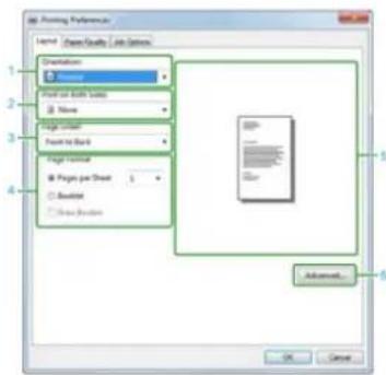 OKI MB562dnw - Registerkarte [Layout] - 1