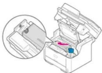 OKI MB562dnw - Einbau einer neuen Tonerkassette. - 1