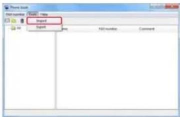 File Import Import Export File Number Command