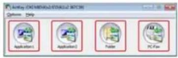 AmTay (OM) MENSAL/OSKAL/307C9 Options Help Application 1 Application 2 Folder PC Fox