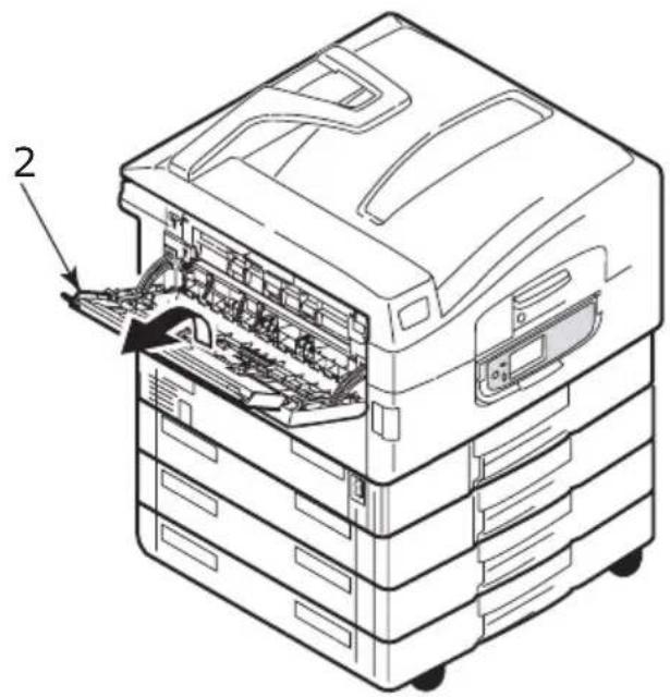 OKI C9800 - Face-up stacker - 2