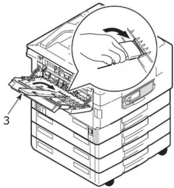 OKI C9800 - Face-up stacker - 3
