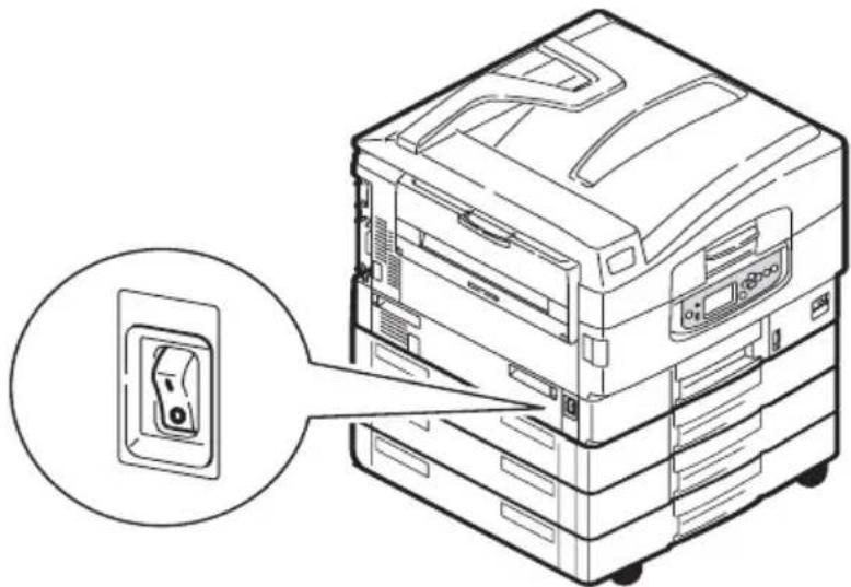 OKI C9800 - TURNING OFF - 2