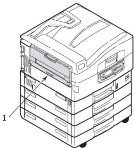 OKI C9800 - Face-down stacker - 1