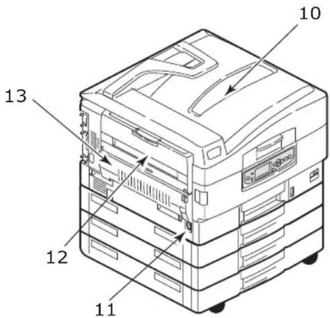 OKI C9800 - IDENTIFYING MAJOR COMPONENTS - 2