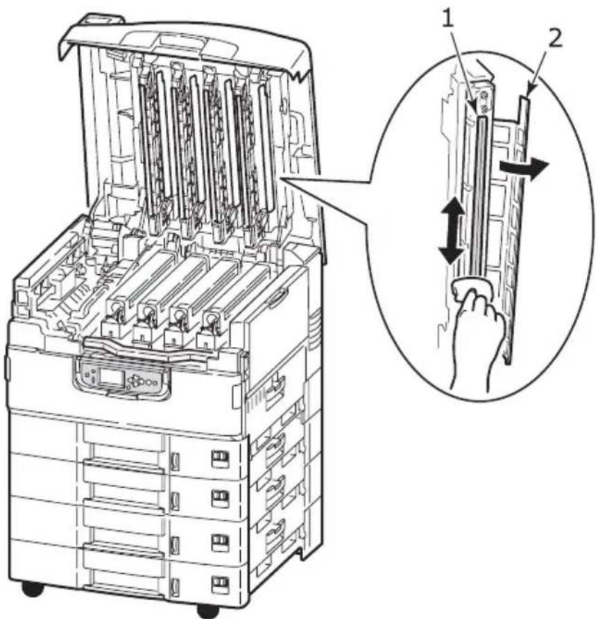 OKI C9800 - CLEANING THE LED HEADS - 2