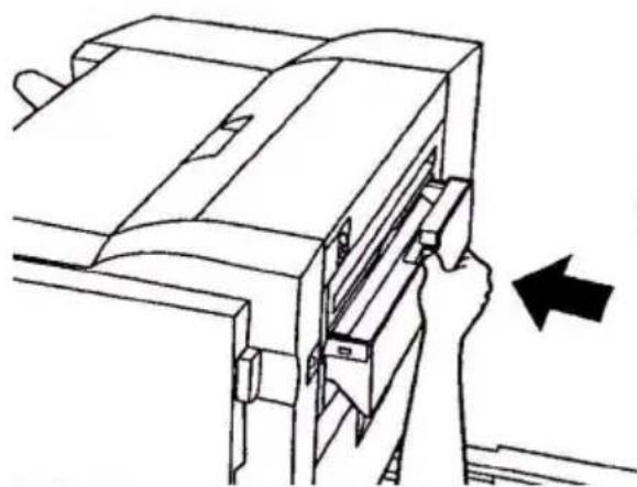 OKI C9800 - EMPTYING THE OPTIONAL PUNCH CHIP BOX - 4