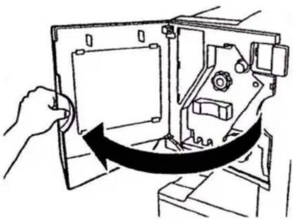 OKI C9800 - CHECK FINISHER, STAPLE JAM - 1