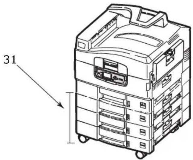 OKI C9800 - IDENTIFYING MAJOR COMPONENTS - 6