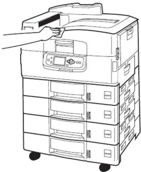OKI C9800 - CLEANING THE PRINTER CASING - 2