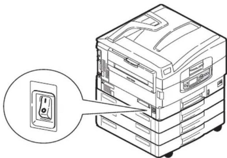 OKI C9800 - TURNING ON - 1