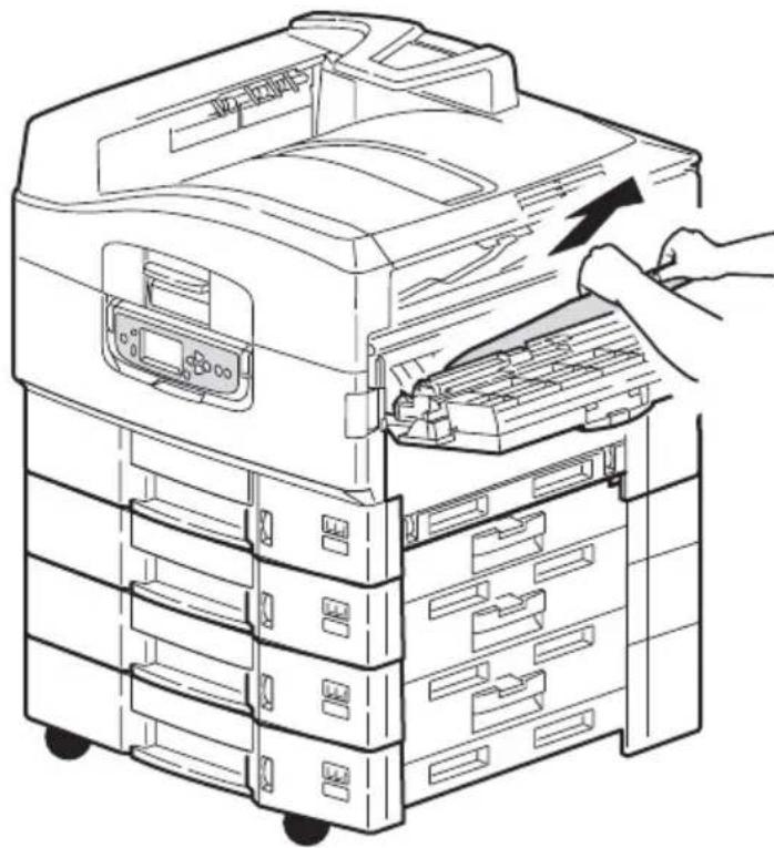OKI C9800 - OPEN COVER, PAPER JAM, SIDE COVER - 3