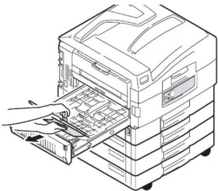OKI C9800 - CHECK DUPLEX UNIT, PAPER JAM - 6