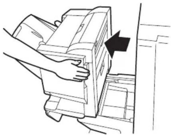 OKI C9800 - EMPTYING THE OPTIONAL PUNCH CHIP BOX - 1