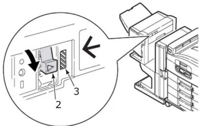 OKI C9800 - (PAPER JAM IN FINISHER/PUNCH UNIT) - 2
