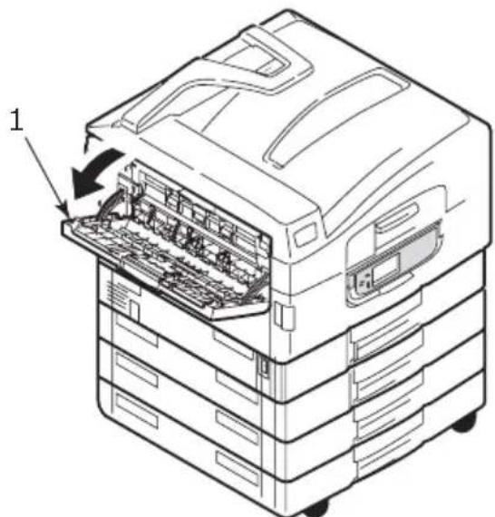 OKI C9800 - Face-up stacker - 1