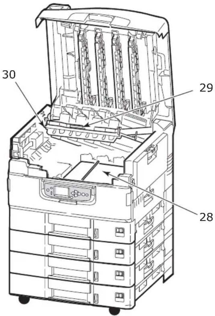 OKI C9800 - IDENTIFYING MAJOR COMPONENTS - 5