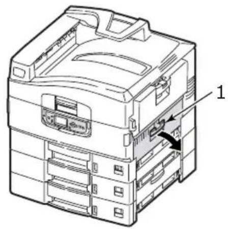 OKI C9800 - OPEN COVER, PAPER JAM, TTTTTT SIDE COVER - 1