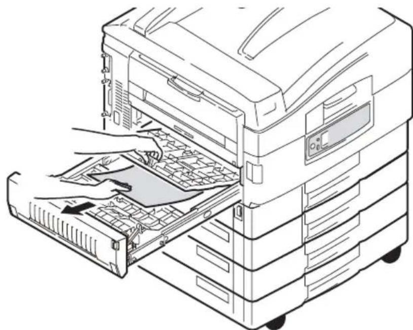 OKI C9800 - CHECK DUPLEX UNIT, PAPER JAM - 7