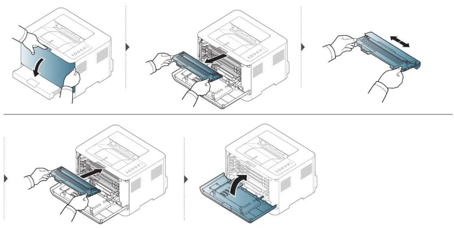SAMSUNG Xpress C43xW - Verteilen des Toners - 1