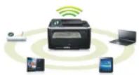 SAMSUNG Xpress C43xW - Unterstützt mehrere Methoden zum Einrichten eines Drahtlosnetzwerks - 1