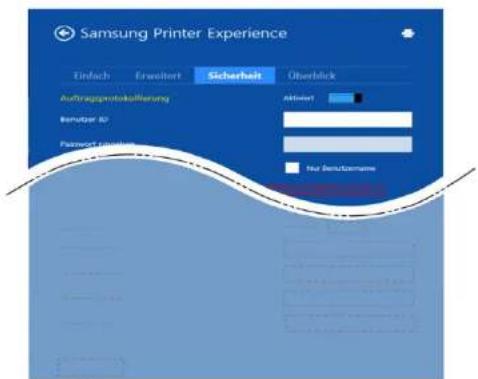 SAMSUNG Xpress C43xW - Registerkarte Sicherheit - 2