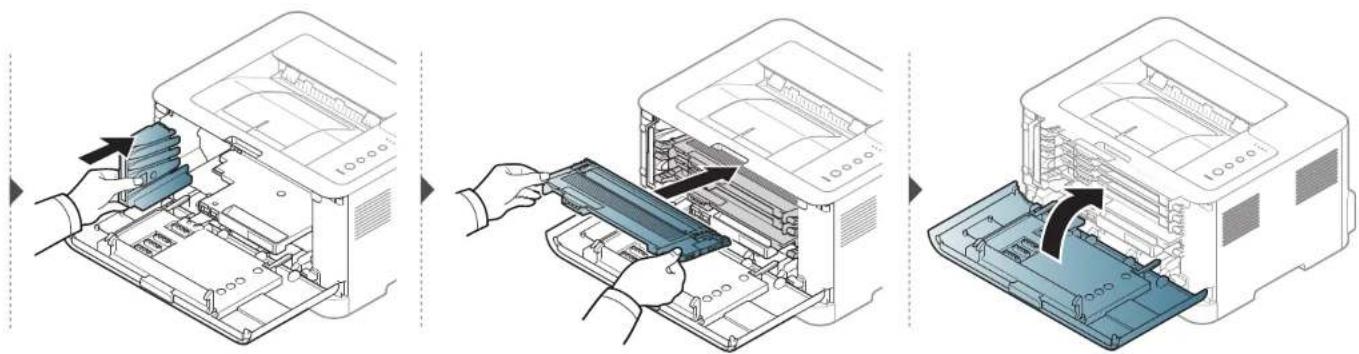 SAMSUNG Xpress C43xW - Austauschen des Rest-Tonerbehälters - 2