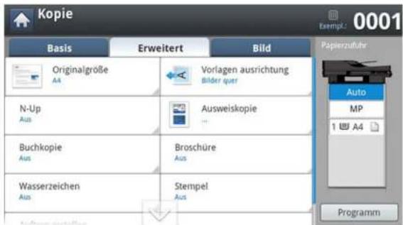 SAMSUNG ProXpress SL-M4080 - Registerkarte Erweitert - 1