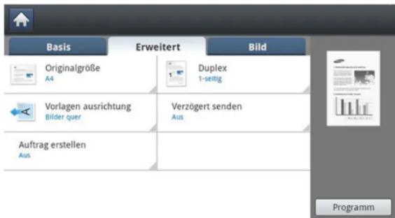 SAMSUNG ProXpress SL-M4080 - Registerkarte Erweitert - 1