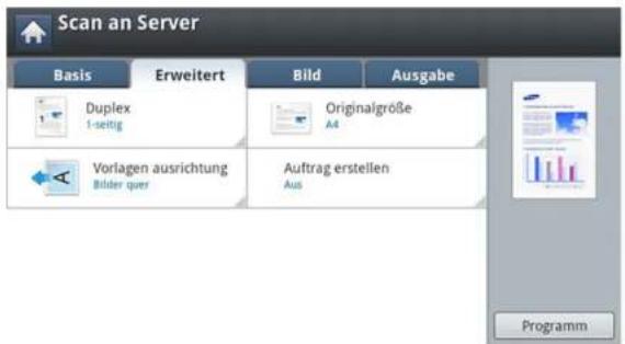 SAMSUNG ProXpress SL-M4080 - Registerkarte Erweitert - 1