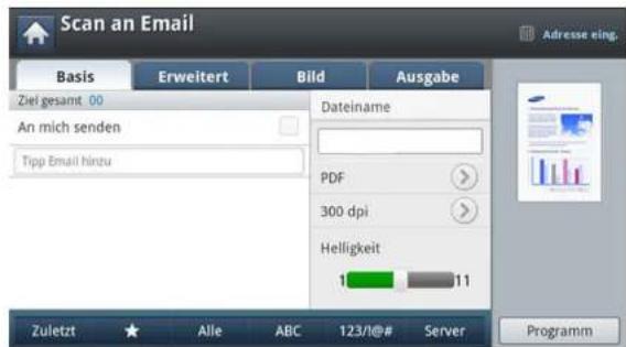 SAMSUNG ProXpress SL-M4080 - Erneutes Senden an die letzte E-Mail-Adresse - 2