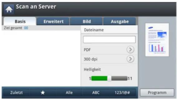 SAMSUNG ProXpress SL-M4080 - Wählen Sie die Registerkarte Basis. - 1