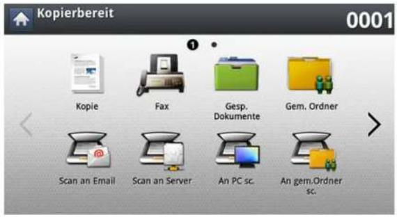 SAMSUNG ProXpress SL-M4080 - Überblick über den Faxbildschirm - 1