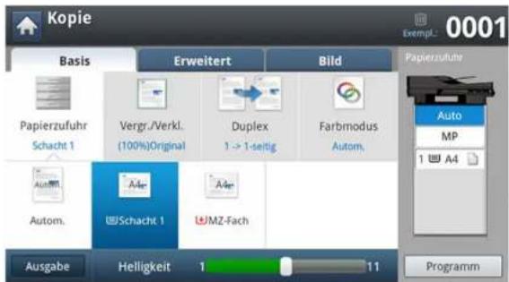 SAMSUNG ProXpress SL-M4080 - Registerkarte Basis - 1