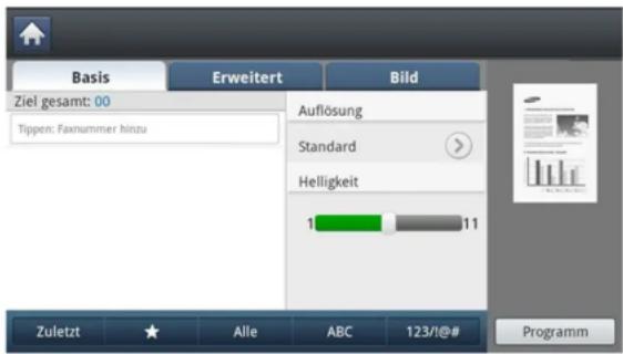 SAMSUNG ProXpress SL-M4080 - Senden von Faxen - 1