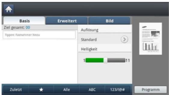 SAMSUNG ProXpress SL-M4080 - Senden von Faxen - 1