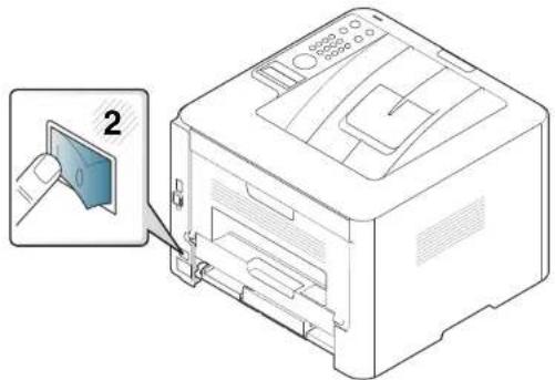 SAMSUNG ProXpress SL-M4020 - Einschalten des Geräts - 2