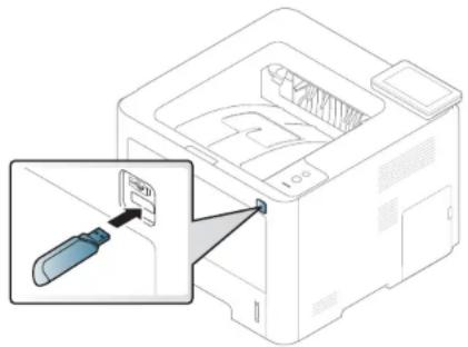 SAMSUNG ProXpress SL-M4020 - Anzeigen des USB-Speicherstatus - 1