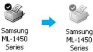 SAMSUNG ML-1451N - Überprüfen Sie den Druckeranschluss am PC - 1