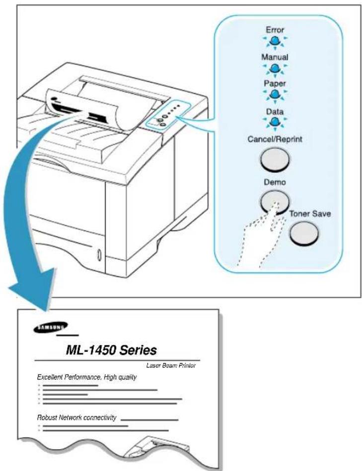 SAMSUNG ML-1451N - Drucken einer Testseite - 1