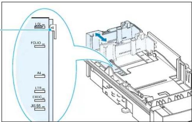 SAMSUNG ML-1451N - Ändern des Papierkassettenformats - 2