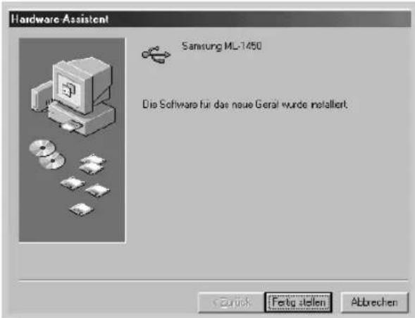 SAMSUNG ML-1451N - Klicken Sie auf Fertigstellen. - 1