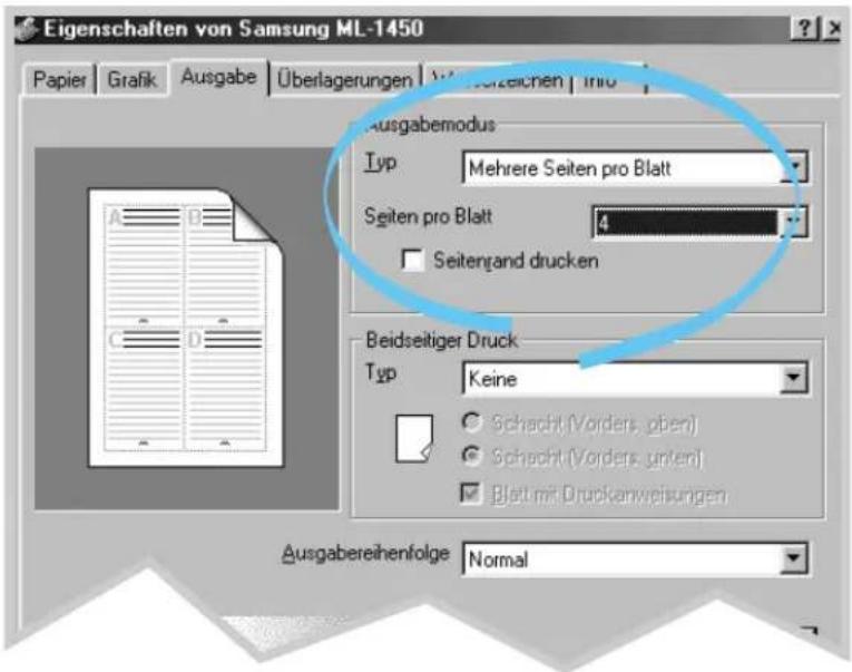 SAMSUNG ML-1451N - Drucken mehrerer Seiten auf ein Blatt - 2